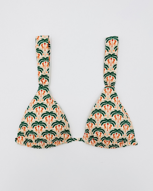 WILD IN PALMS Ruched Triangle Bikini Top *Limited Edition* - Humbl Her