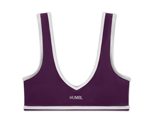 FLOW Sports Bra - Plum - Humbl Her