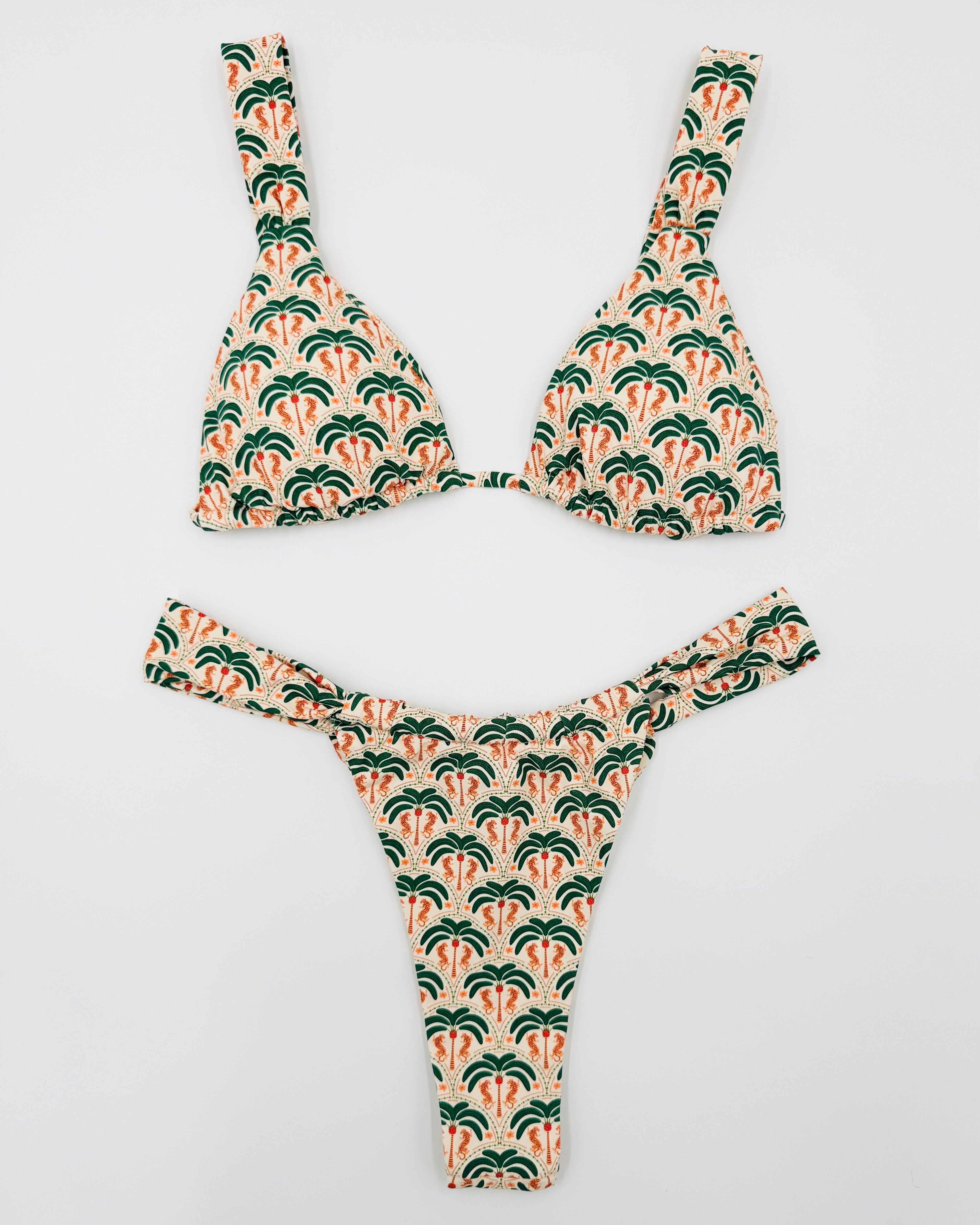 WILD IN PALMS Ruched Bikini Set *Limited Edition* - Humbl Her
