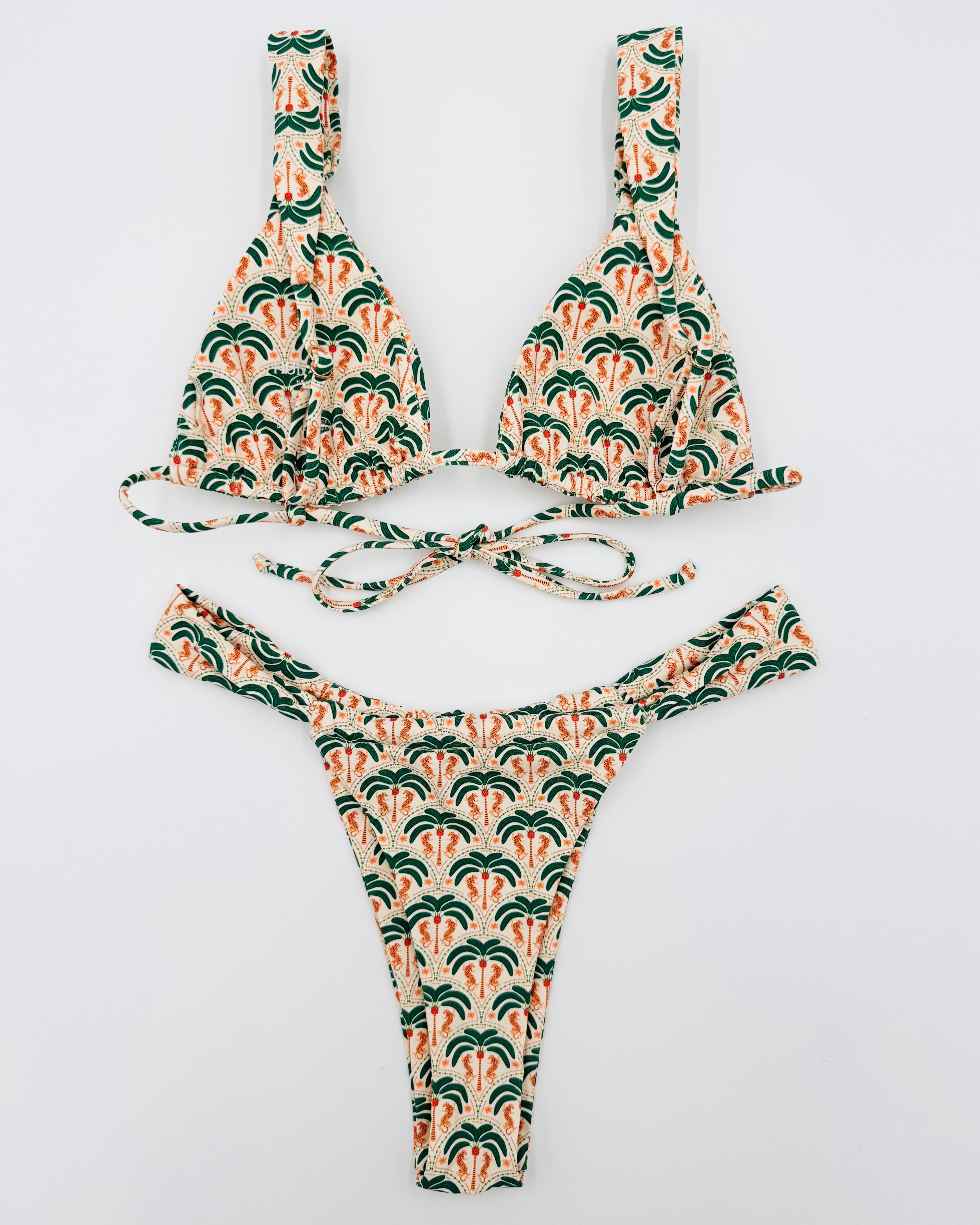 WILD IN PALMS Ruched Bikini Set *Limited Edition* - Humbl Her