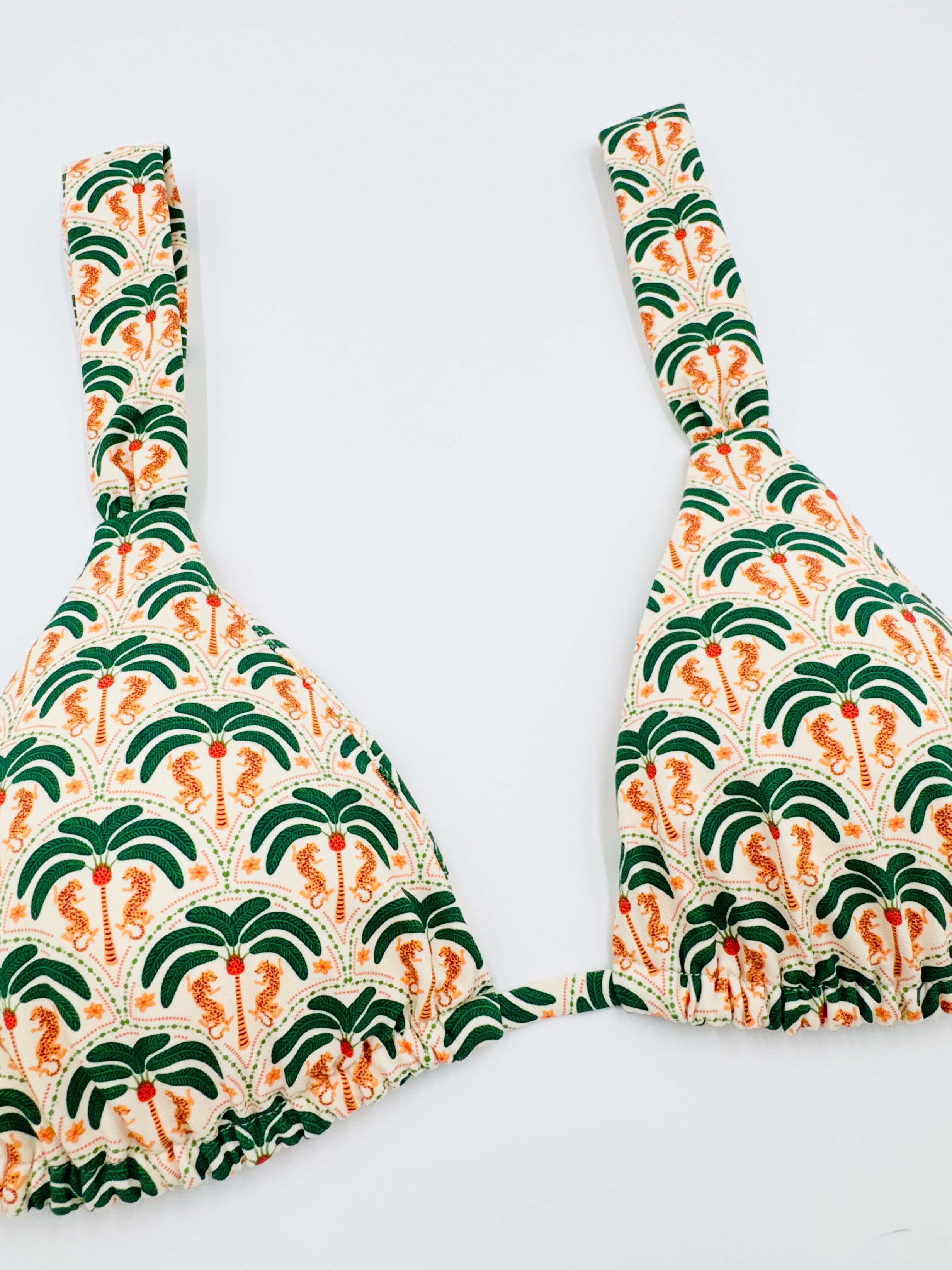 WILD IN PALMS Ruched Triangle Bikini Top *Limited Edition* - Humbl Her