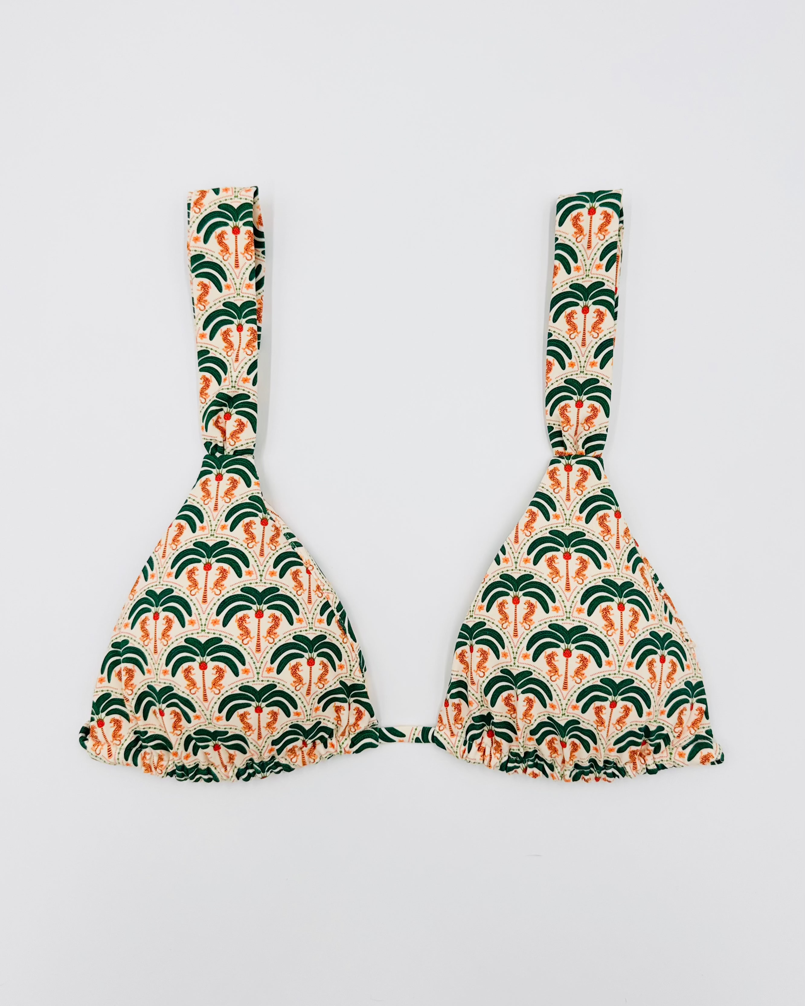 WILD IN PALMS Ruched Triangle Bikini Top *Limited Edition* - Humbl Her