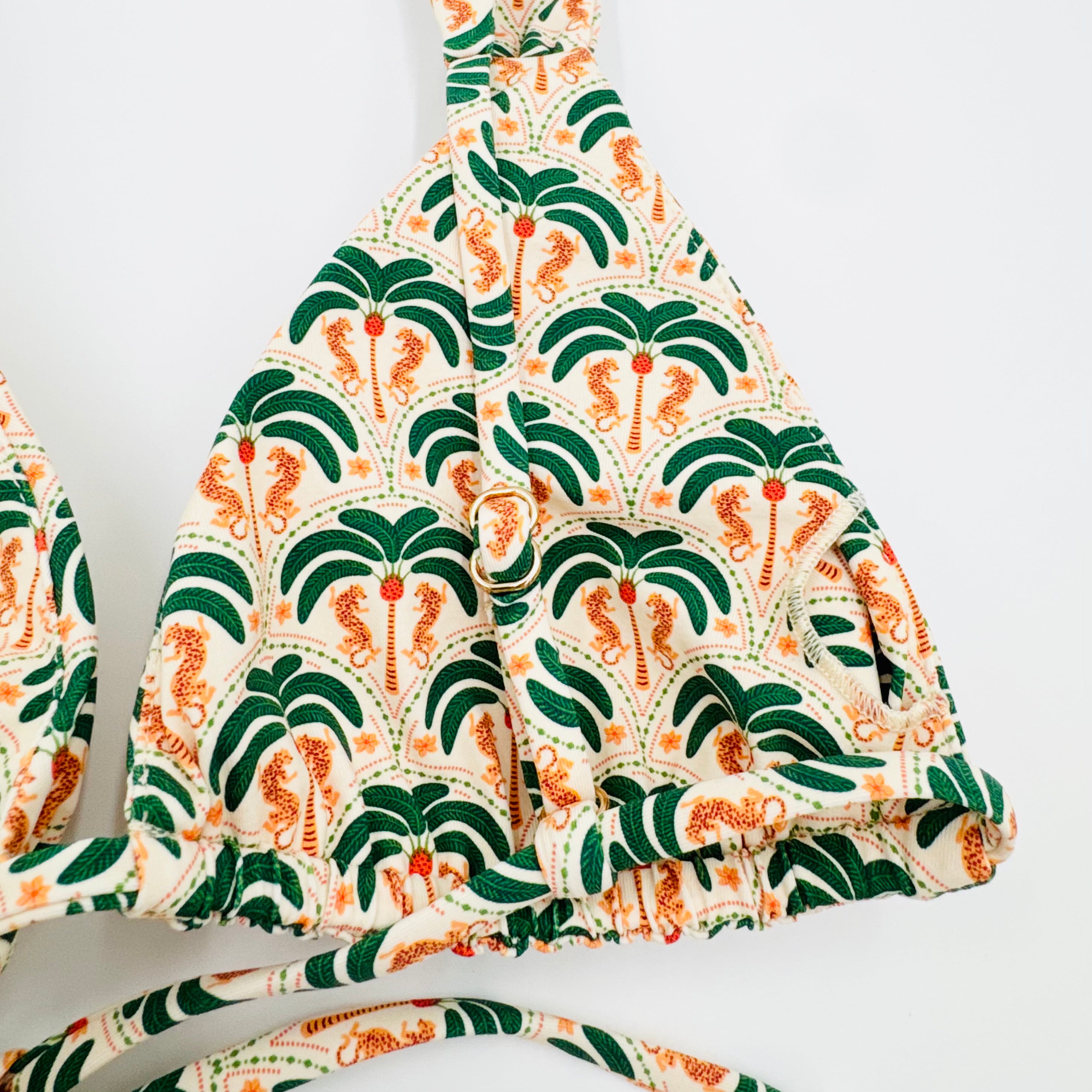 WILD IN PALMS Ruched Triangle Bikini Top *Limited Edition* - Humbl Her