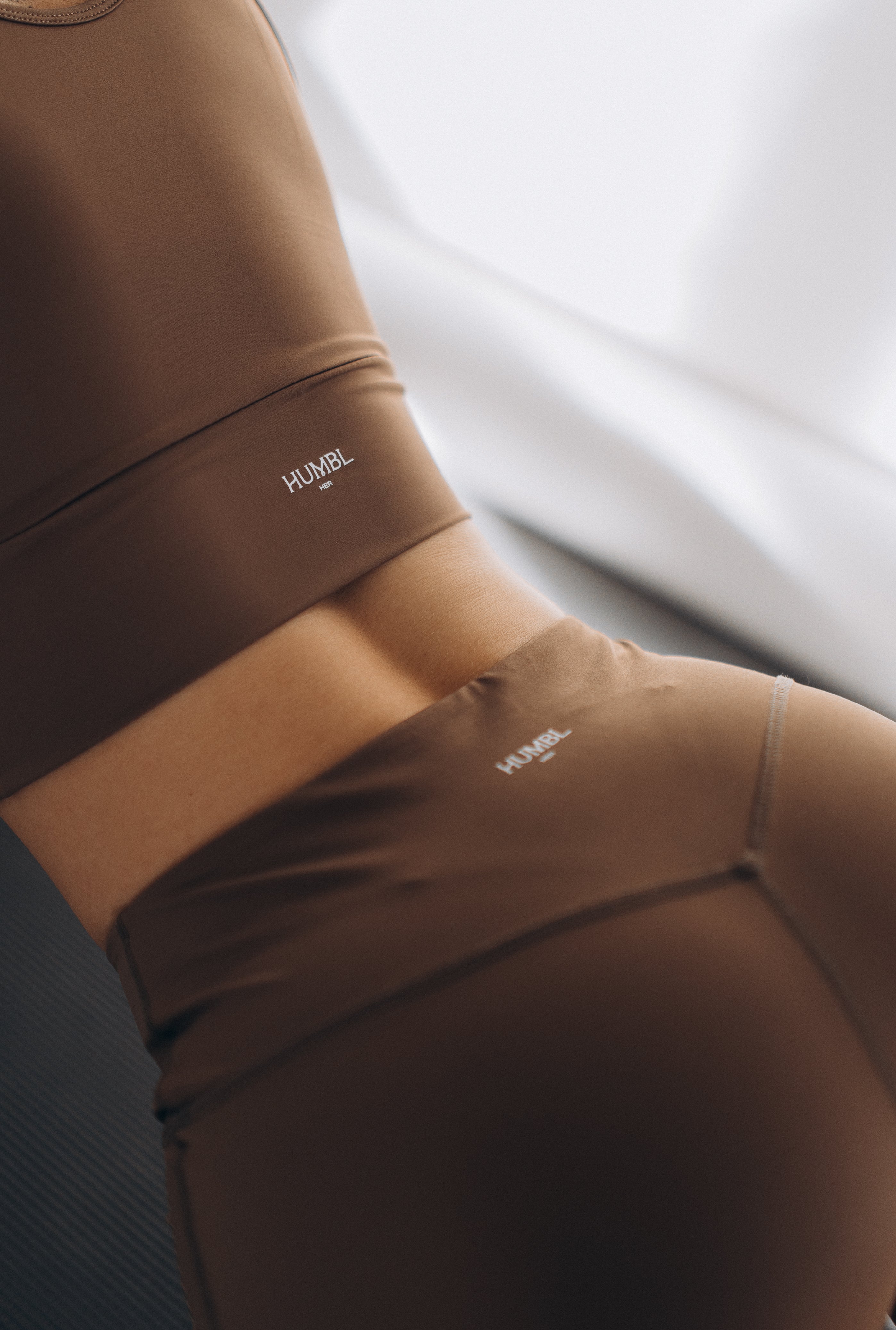 SIENA Sculpting Ruched Sports Bra + Mid Rise Flare Leggings - Humbl Her
