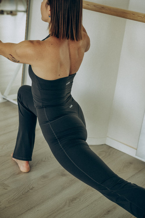 BLOOM High Waist Flare Leggings - Grey - Humbl Her