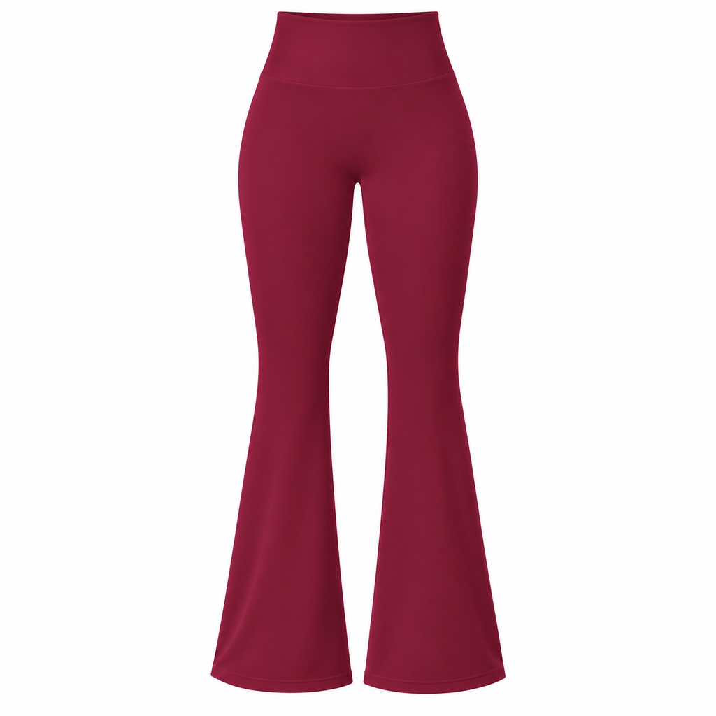 BLOOM High Waist Flare Pants - Magenta - Humbl Her